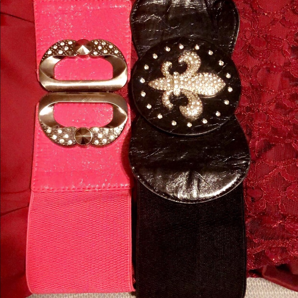 Black and red belts